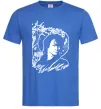 Чоловіча футболка В.Цой Яскраво-синій фото