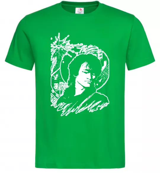 Чоловіча футболка В.Цой Зелений фото