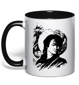 Чашка з кольоровою ручкою В.Цой