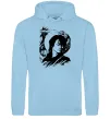 Женская толстовка (худи) В.Цой Голубой фото