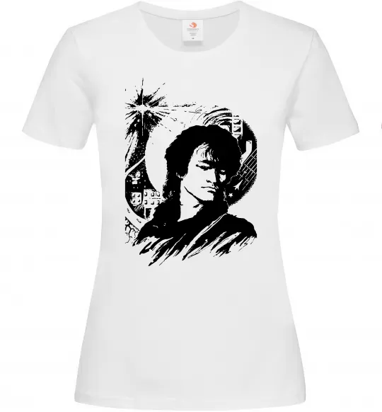 Жіноча футболка В.Цой Білий фото