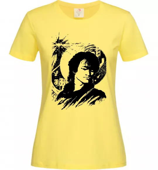 Жіноча футболка В.Цой Лимонний фото