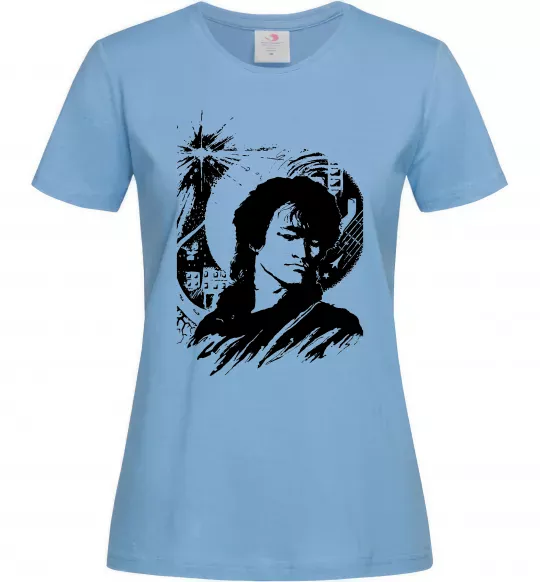 Жіноча футболка В.Цой Блакитний фото