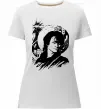 Жіноча преміум футболка В.Цой Білий фото
