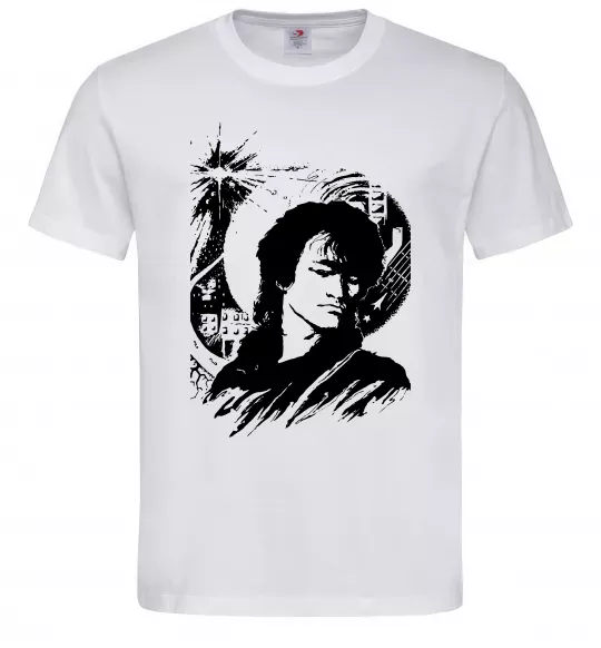Чоловіча футболка В.Цой Білий фото