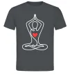 Мужская футболка Падмасана з серцем Графит фото