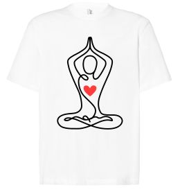 Футболка Оверсайз Падмасана з серцем