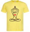 Мужская футболка Падмасана з серцем Лимонный фото