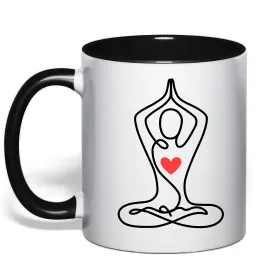 Чашка с цветной ручкой