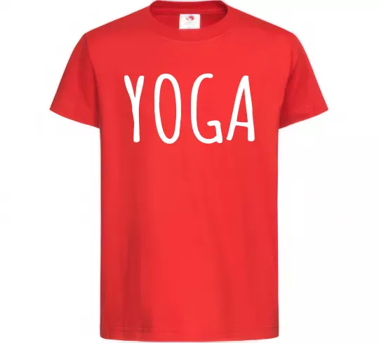 Дитяча футболка Yoga Червоний фото
