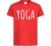 Дитяча футболка Yoga Червоний фото