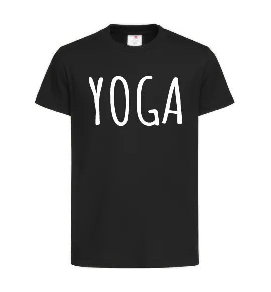 Дитяча футболка Yoga Чорний фото