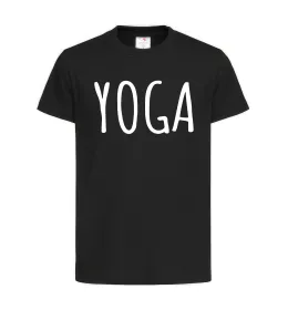Дитяча футболка Yoga Чорний фото