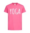 Дитяча футболка Yoga Яскраво-рожевий фото