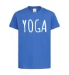 Дитяча футболка Yoga Яскраво-синій фото