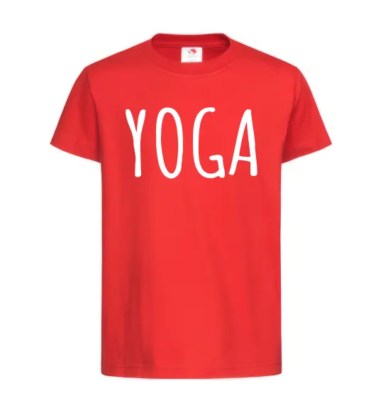 Дитяча футболка Yoga Червоний фото