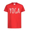Дитяча футболка Yoga Червоний фото