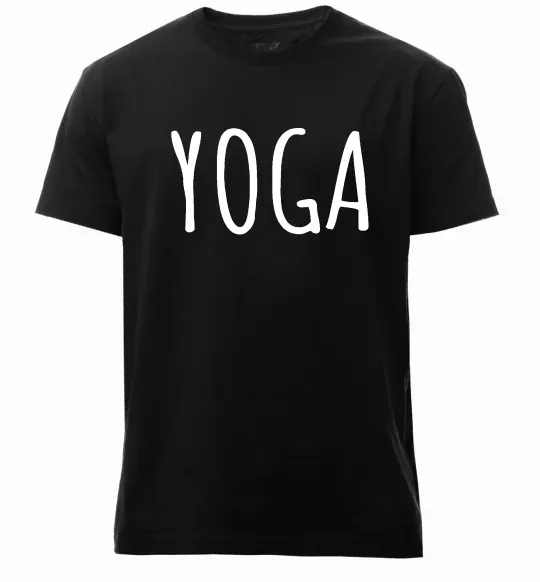 Мужская премиум футболка Yoga Черный фото