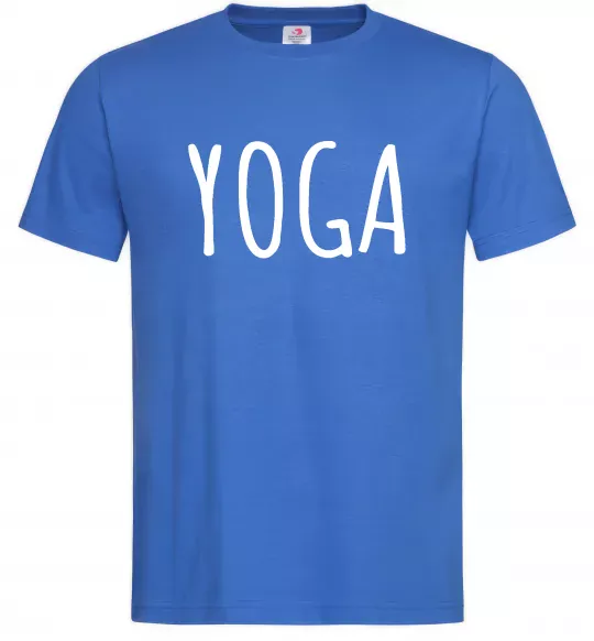 Чоловіча футболка Yoga Яскраво-синій фото