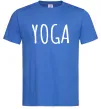 Чоловіча футболка Yoga Яскраво-синій фото