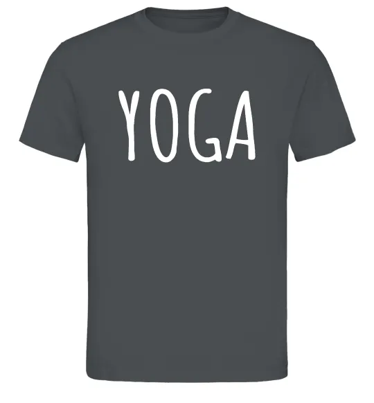 Чоловіча футболка Yoga Графіт фото