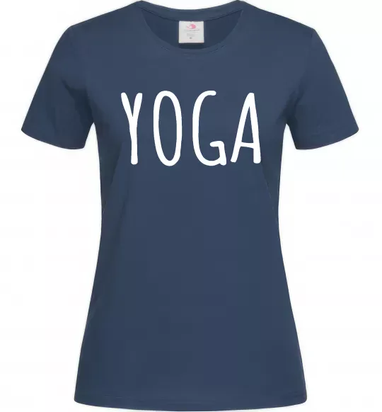 Жіноча футболка Yoga Темно-синій фото