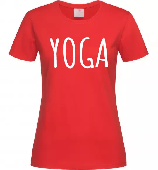 Жіноча футболка Yoga Червоний фото
