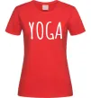 Жіноча футболка Yoga Червоний фото