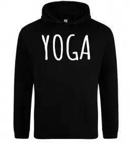 Чоловіча толстовка (худі) Yoga Чорний фото