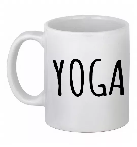 Чашка керамическая Yoga Белый фото