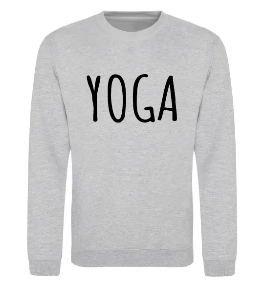Світшот Yoga Сірий меланж фото