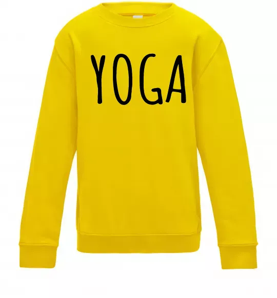 Детский Свитшот Yoga Солнечно желтый фото