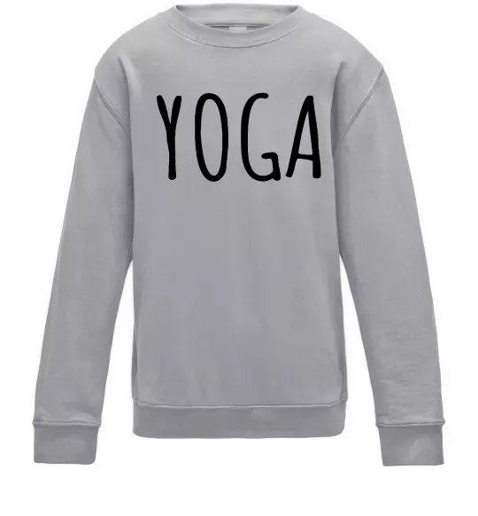 Детский Свитшот Yoga Серый меланж фото