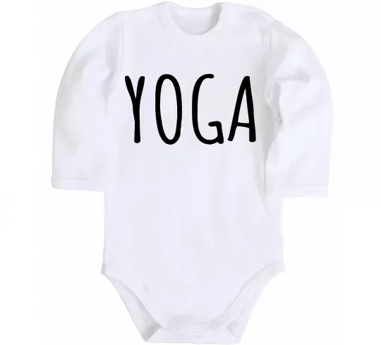 Детский боди Yoga Белый фото