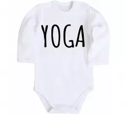 Детский боди Yoga Белый фото