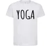 Дитяча футболка Yoga Білий фото