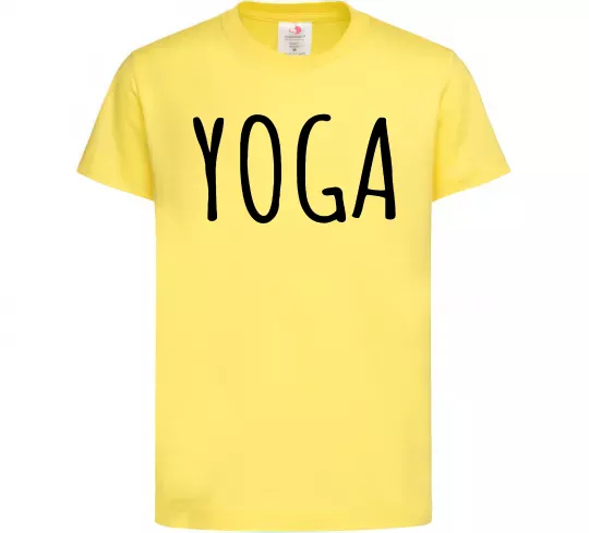 Дитяча футболка Yoga Лимонний фото