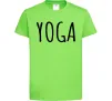 Дитяча футболка Yoga Лаймовий фото
