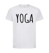 Дитяча футболка Yoga Білий фото