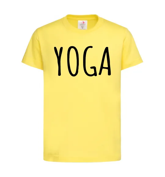 Дитяча футболка Yoga Лимонний фото