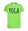Дитяча футболка Yoga Лаймовий фото