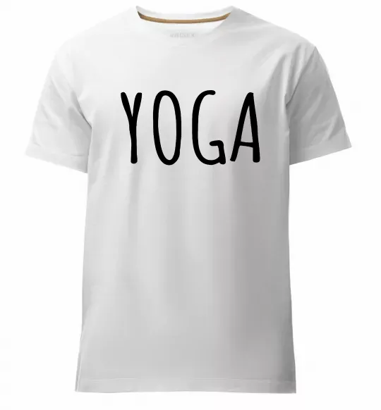 Мужская премиум футболка Yoga Белый фото