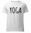 Мужская премиум футболка Yoga Белый фото