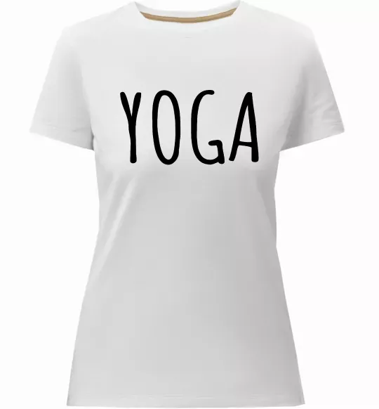 Жіноча преміум футболка Yoga Білий фото