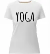 Жіноча преміум футболка Yoga Білий фото