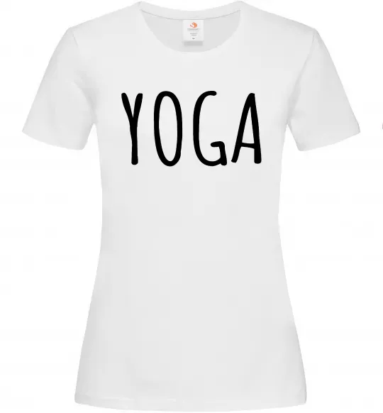 Жіноча футболка Yoga Білий фото