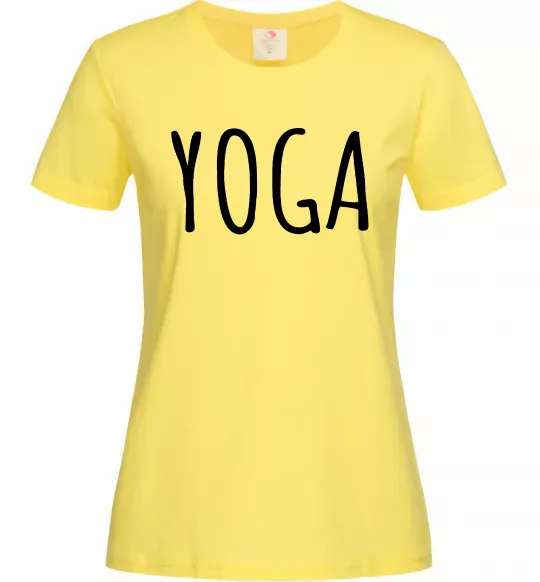 Жіноча футболка Yoga Лимонний фото