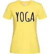Жіноча футболка Yoga Лимонний фото