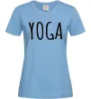 Жіноча футболка Yoga Блакитний фото