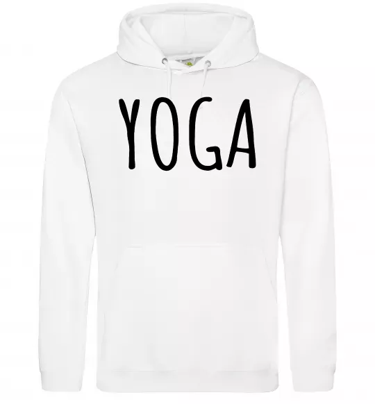 Мужская толстовка (худи) Yoga Белый фото